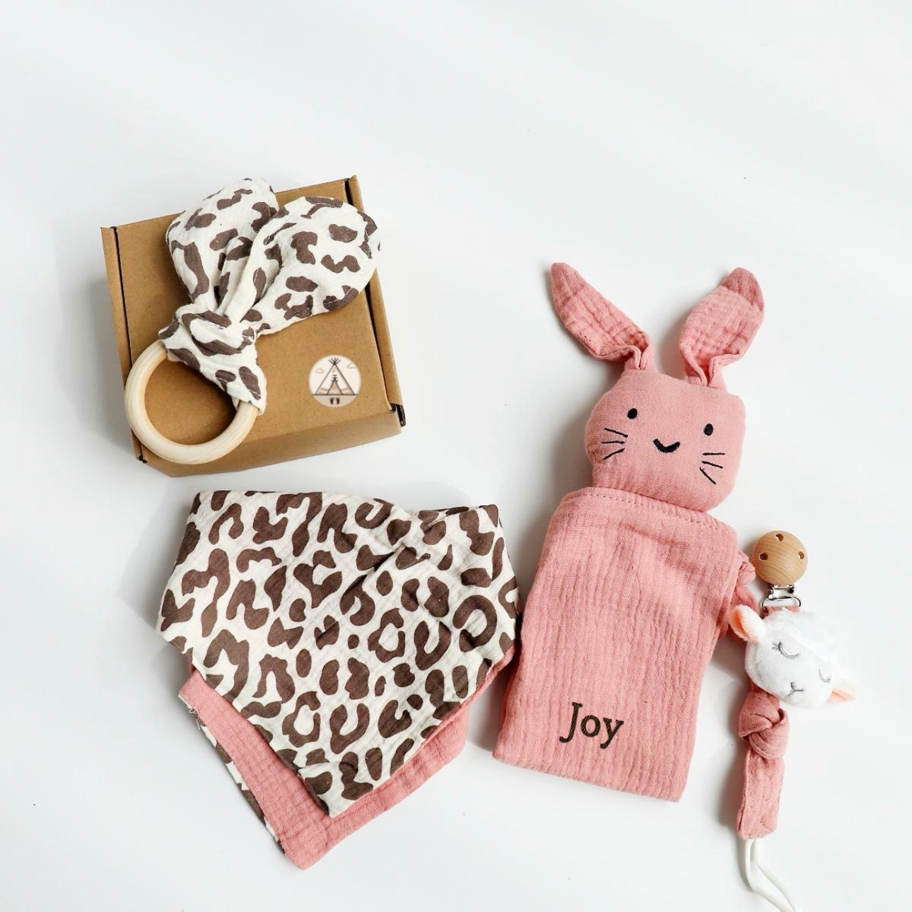 Gift Box Mini - Blush Leopard Bunny - Image 2