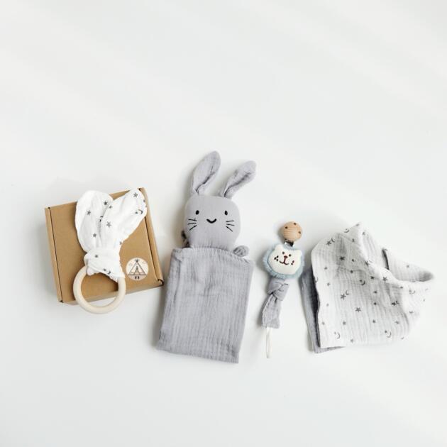 Gift Box Mini - Grey Bunny Sky