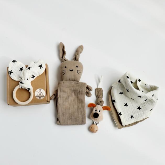 Gift Box Mini - Taupe Bunny